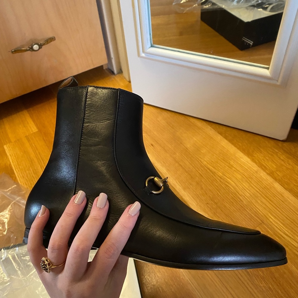 Gucci Jordaan Horsebit Boots - Picture 5 of 6